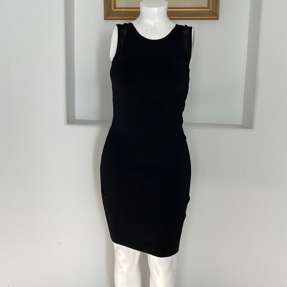 Diana Von Furstenberg “Moscow” Mesh Insert Dress Size L - Picture 1 of 14